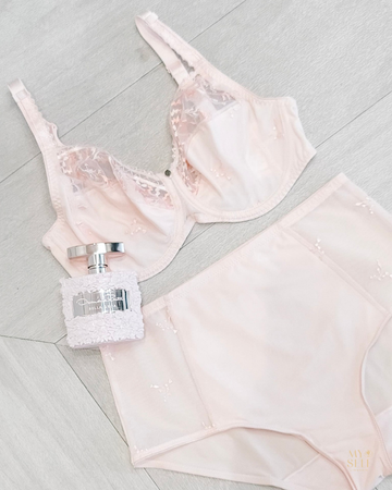 Chantelle 16B1 Rose Perle Every Curve 3 Part Cup Underwire Bra myselflingerie.com