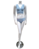 Cosabella Aasmani Blue Lace Bralette & Short Set
