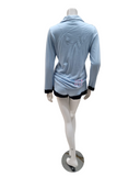 Cosabella AMOBD9645 Aasmani Blue/Navy Blue Bella Long Sleeve PJ's Boxer Set myselflingerie.com