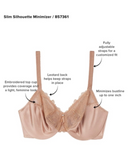 Wacoal 857361 Black Slim Silhouette Minimizer Underwire Bra myselflingerie.com