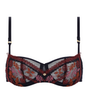16Q5 Black Flowers New Romance Underwire Bra