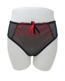 U2272 Black/Red Nicole See Thru Lace Bikini