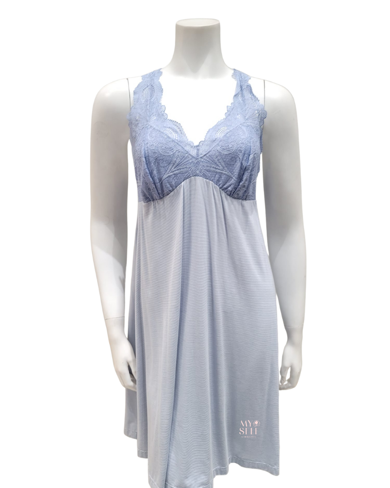 FLEUR'T 630 Lace T-Back Short Chemise myselflingerie.com