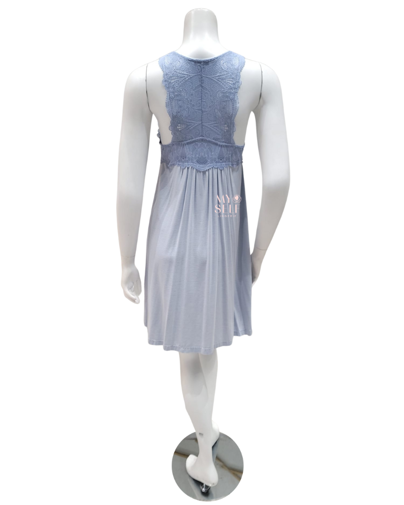 FLEUR'T 630 Lace T-Back Short Chemise myselflingerie.com