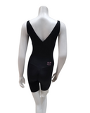 Leonisa 018483 Black Undetectable Step In Mid Thigh Bodysuit myselflingerie.com
