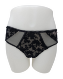 Dorina Black Cut Velvet Lace Hipster