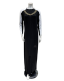N5013-24A Silicon Print Cotton Button Down Nightgown