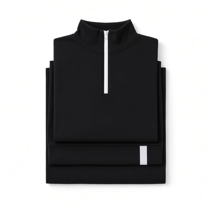 Folded Snooze by Rojo Black Scribbler Modal Nightgown & Pullover Set