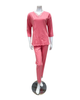 Iora Lingerie 25213M Coral V Lace Trim 100% Organic Cotton Pajamas Set Myselflingerie.com