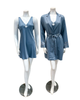 Rya Collection 877 + 878 Chateau Blue Zinnia Chemise & Robe Set Myselflingerie.com