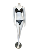 Cosabella AVVEN1301 + 0741 Black/Lago Avventura Bralette Set Myselflingerie.com