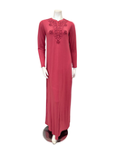 The Star Story 10-882 Royal Scroll Terra Modal Button Down Nightgown Myselflingerie.com