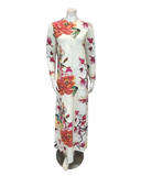 The Star Story 10-880 Wildlife Floral Cream Modal Button Down Nightgown Myselflingerie.com