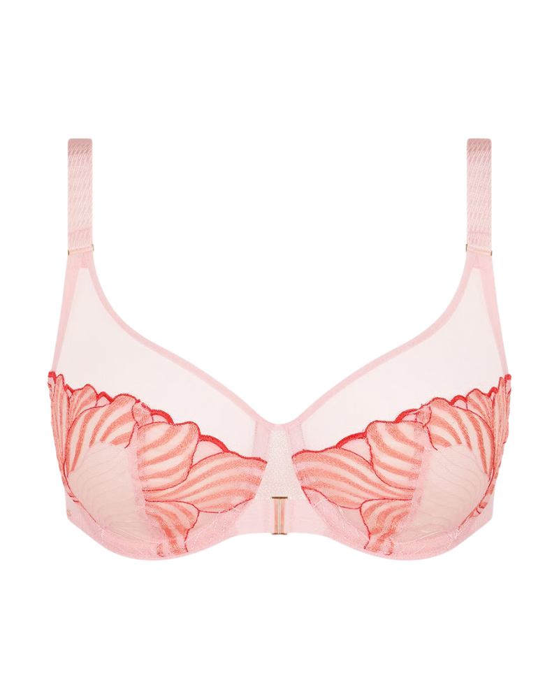 Chantelle 15YMU Waterlilly Pink/Coral Legend Full Coverage Underwire Bra Myselflingerie.com
