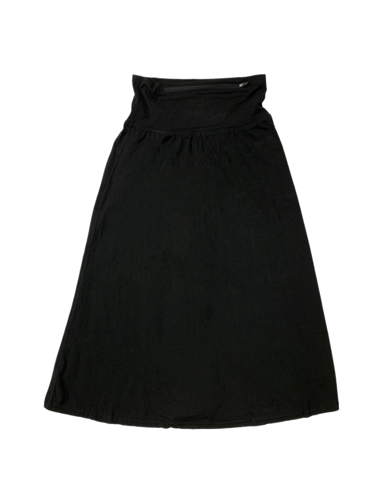 Undercover Waterwear AS-BSBM-SB Black Active Swim Maxi Skirt Myselflingerie.com