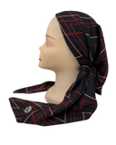 AZZBLPI Black/Pink Zig Zag Pre-Tied Bandanna with Full Grip