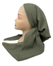 Lizi Headwear ACSSA Solid Sage Crimped Pre-Tied Bandanna with Full Grip Myselflingerie.com
