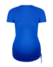 Flamingo 25FLMATTEE Royal Blue Crew Neck Short Sleeve Maternity Rash Guard Myselflingerie.com