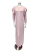 Iora Lingerie 25123C Soft Pink V Neck Button Down Flutter Sleeve Modal Nightgown Myselflingerie.com