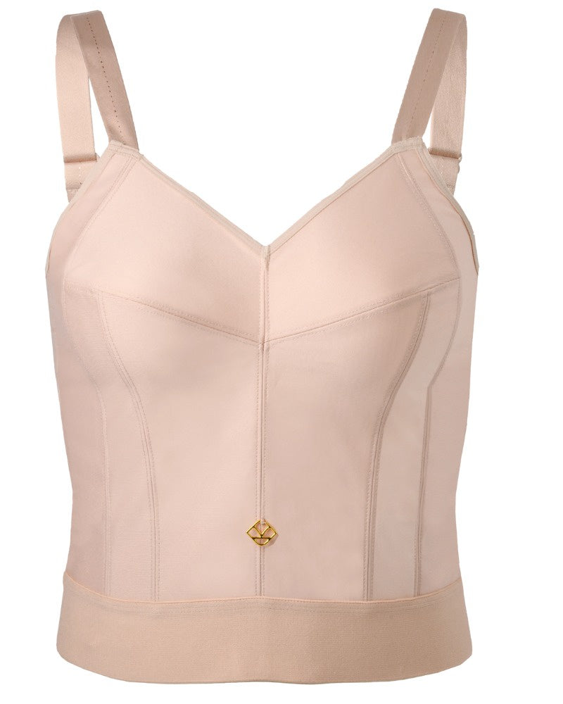 Abergele 5003L Sand Longline Shaper Wire Free Bra Myselflingerie.com