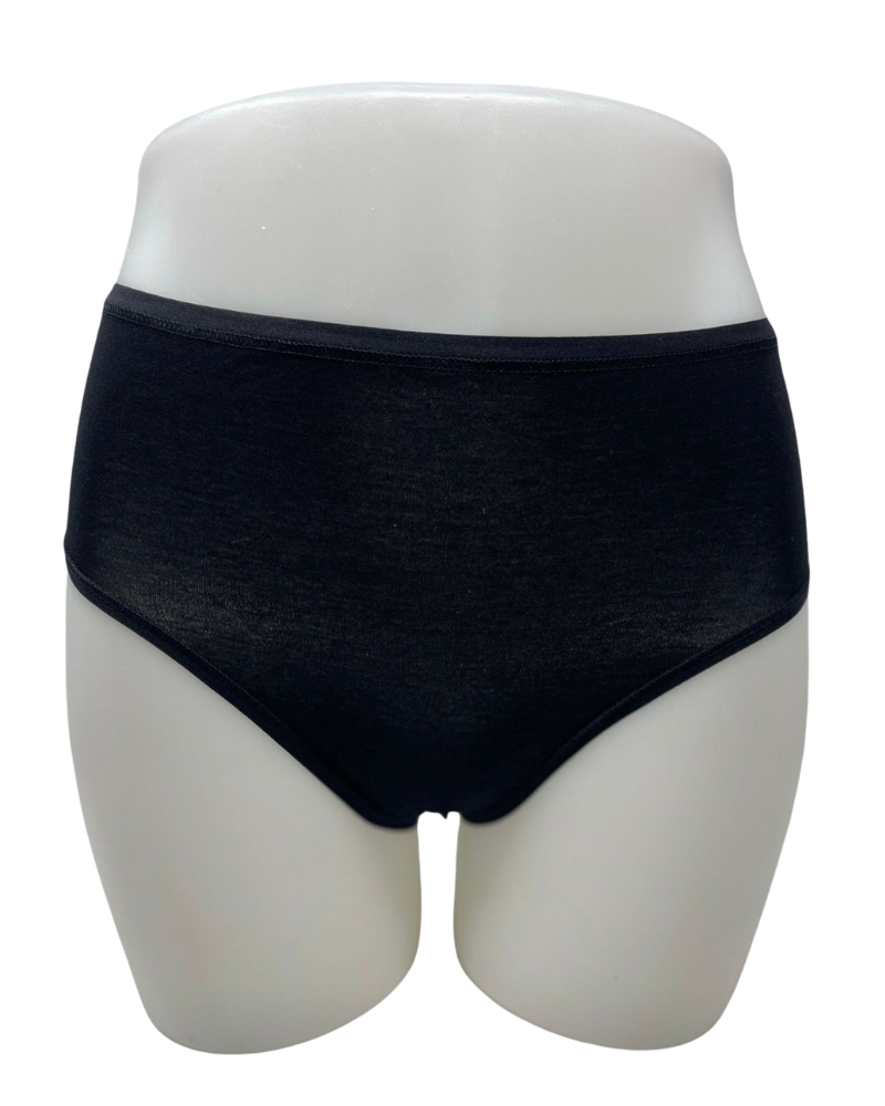 Mey 29818 Black #3 Superfine Organic Cotton Brief Myselflingerie.com