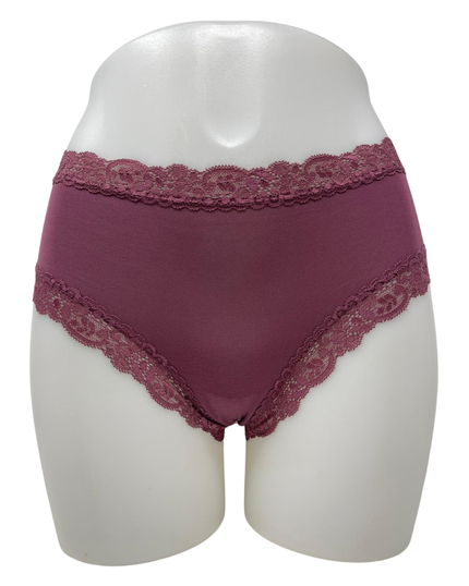 Fleur't 602 Wild Ginger Iconic Modal Lace Hi Waisted Brief Myselflingerie.com