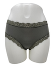 Fleur't 600 Dusty Olive Iconic Modal Lace Trim Boyshort Myselflingerie.com