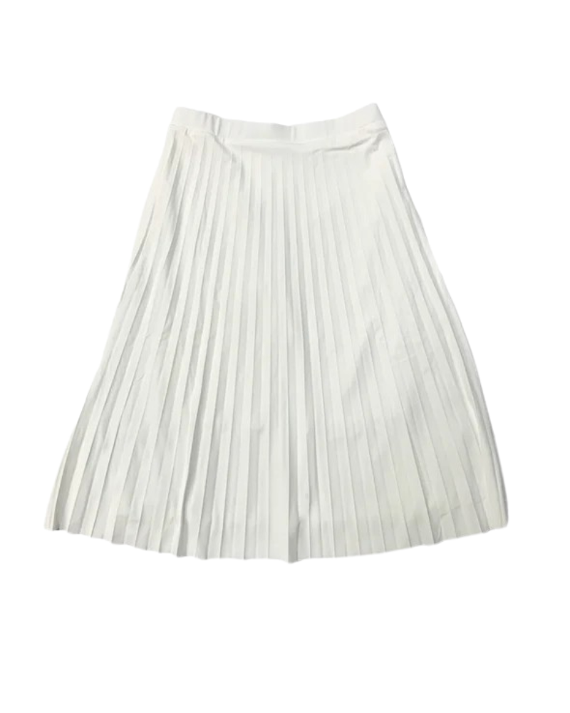 Undercover Waterwear S25-TENNIS-IV Ivory Pleated Active Swim Midi Skirt with Shorts Myselflingerie.com