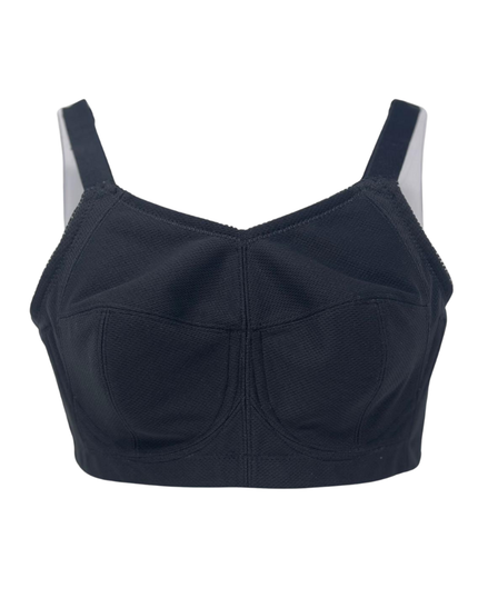 Abergele B003C Black Mesh Unswayable Bra Shaper Underwire Bra Myselflingerie.com