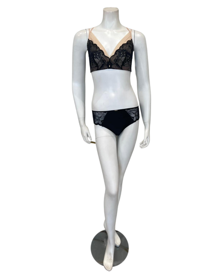 Chantelle 12N8+12M3 Midnight Flowers Bralette and Panty Set Myselflingerie.com