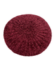 Lizi Headwear RCBU Solid Burgundy Textured Lined Chenille Myselflingerie.com