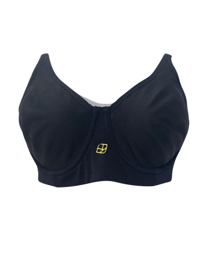 Abergele 4020 Black High Progress Comfort Underwire Bra Myselflingerie.com