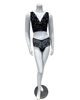 Cosabella PARAD1303 + 0771 Black/Gold Paradiso Curvy Bralette Set Myselflingerie.com