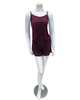 Jackie O'CS-F Fuschia Cut Velvet Cami Top & Shorts Set Myselflingerie.com