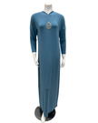 Lunderbeck N5125-25 Mediterranian Beaded Monogram Pull On Modal Nightgown Myselflingerie.com