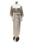 Mari M. 36217 Cream Classic Poly Silk Robe Myselflingerie.com
