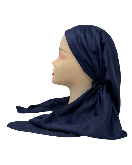 SG LN297 Navy Polyester Pre-Tied Bandanna with Small Full Grip Myselflingerie.com