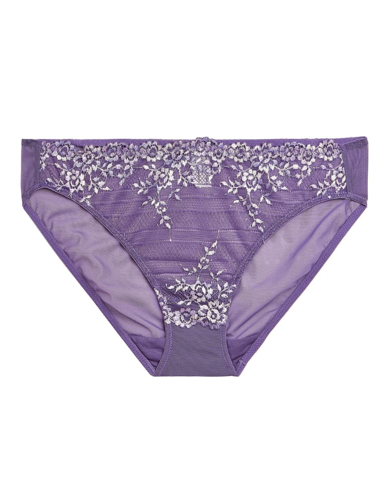Wacoal 64391 Grape Embrace Lace Bikini Myselflingerie.com