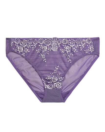 Wacoal 64391 Grape Embrace Lace Bikini Myselflingerie.com
