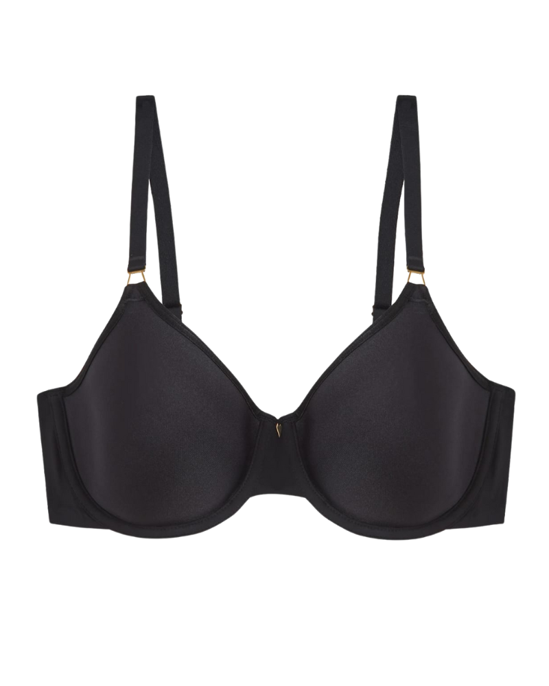 Wacoal 853393 Black Simple Done Molded Underwire Bra Myselflingerie.com
