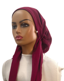 Ahead Raspberry Prestige Solid Woven Classic Fit Pre-Tied Bandanna