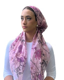TYED Pink Eva Pre-tied Bandanna with Velvet Grip