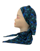 Triple Up BS Green and Blue Geo Pre-Tied Swim Bandanna Myselflingerie.com