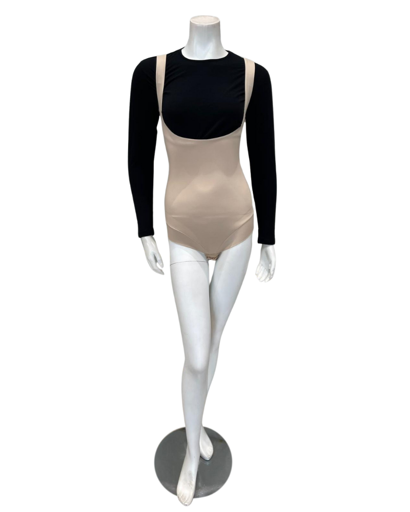 MiracleSuit 4091 Warm Beige Shape Away Open Bust Bodysuit Myselflingerie.com