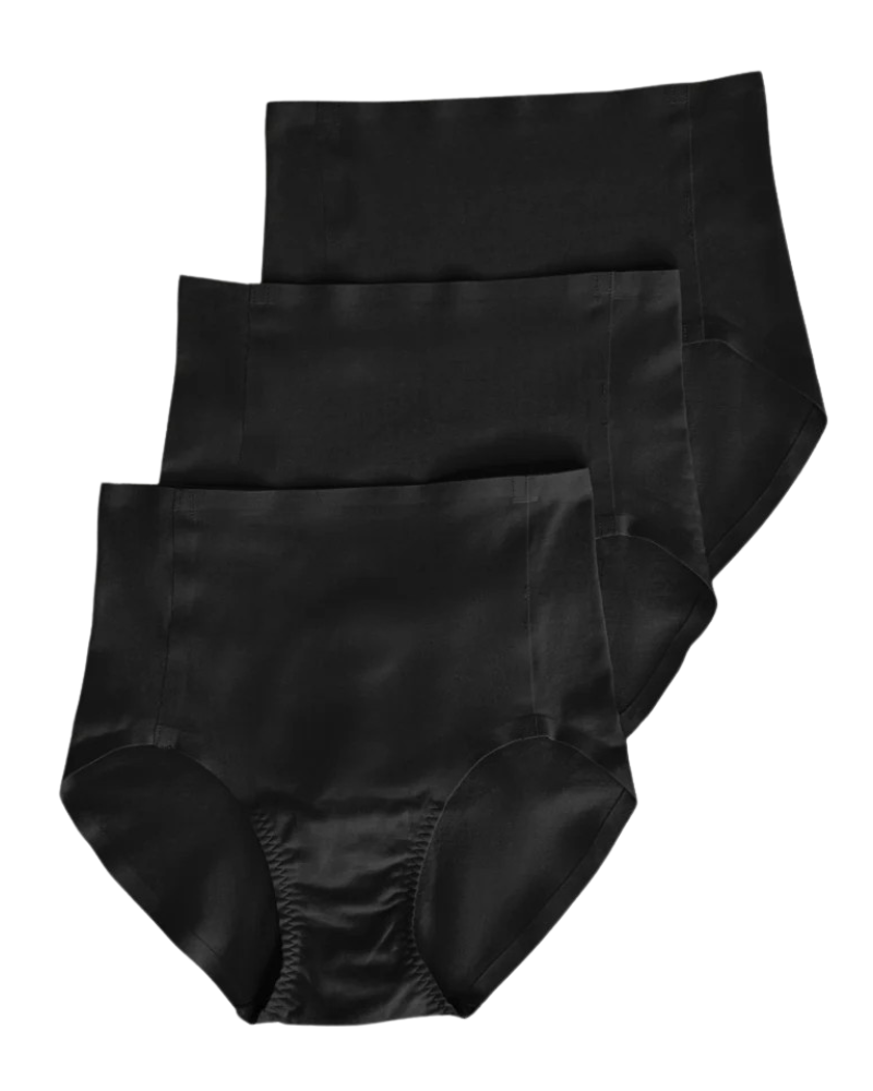 Spanx 40044B Very Black Fit To You 3 Pack in Box Briefs Myselflingerie.com