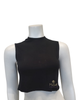 Slimit SLM2653 Sleeveless Black Modal Crop Shell with Adjustable Neck Myselflingerie.com
