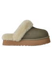 UGG 1122550 Moss Green / Muted Brass Disquette Slippers with Fur Trim Myselflingerie.com