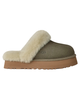 UGG 1122550 Moss Green / Muted Brass Disquette Slippers with Fur Trim Myselflingerie.com