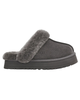 UGG 1122550 Charcoal Disquette Slippers with Fur Trim Myselflingerie.com