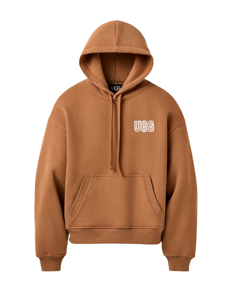 UGG Chestnut UGG Logo Hoodie Myselflingerie.com